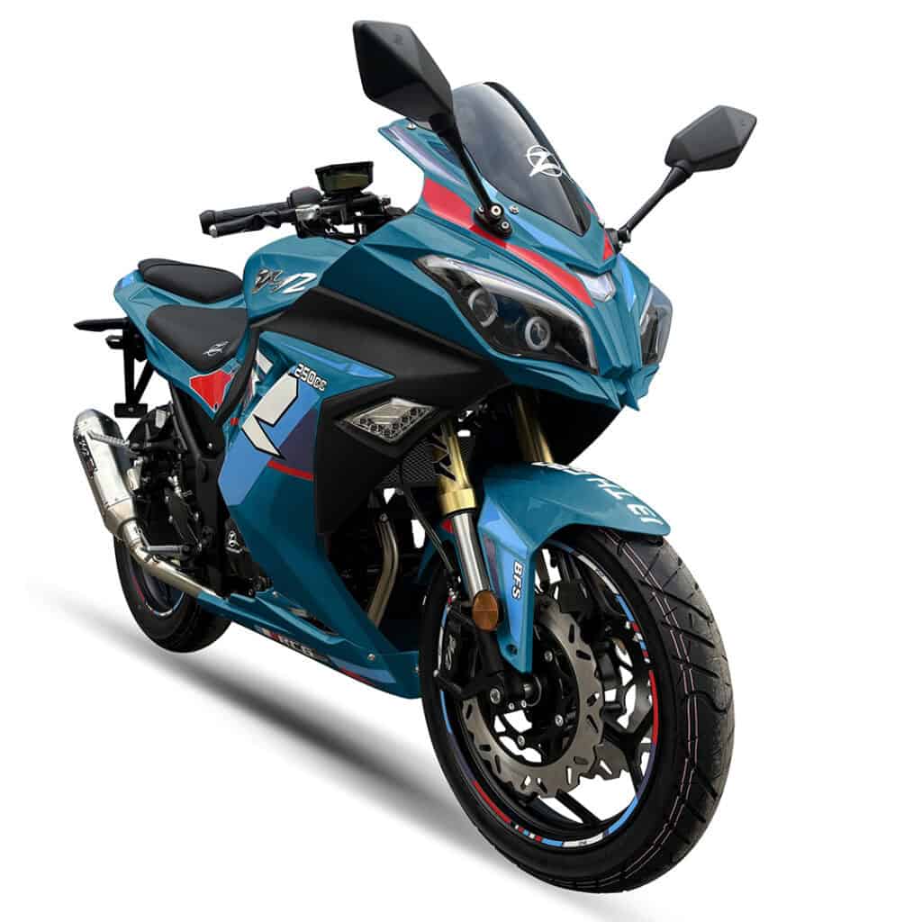 Motocicleta rcg250 Global Bike Group Corp. distribuidor de Mishozuki en la Zona Libre de Colón